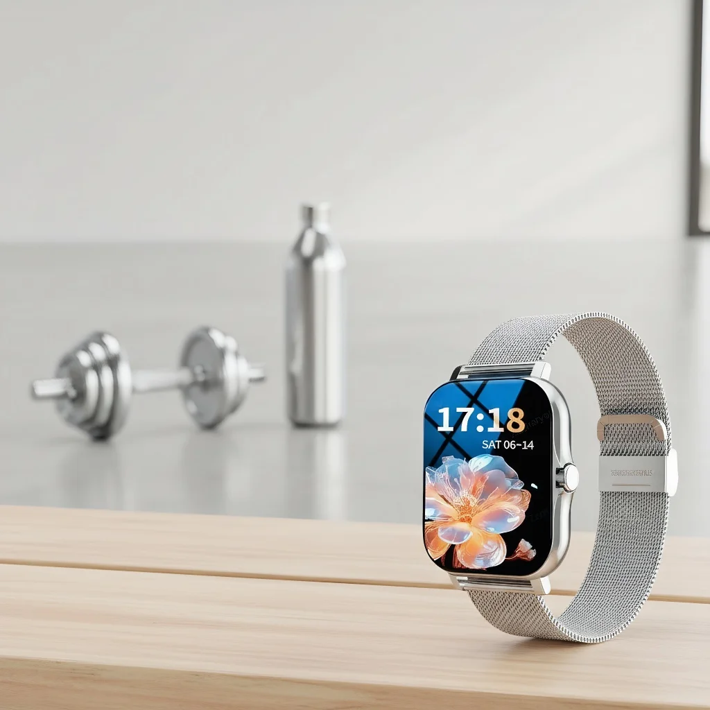 

Умные фитнес-часы 2025 года — беспроводные звонки, оповещения, 50 спортивных режимов, отслеживание HR/SpO2 для мужчин/женщин (iOS/Android)