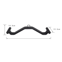 Pull Down Triceps Bicep Back Muscle Strength Training Bar Pulley Cable Machine Attachment Body Strength Muscle Workout fitness