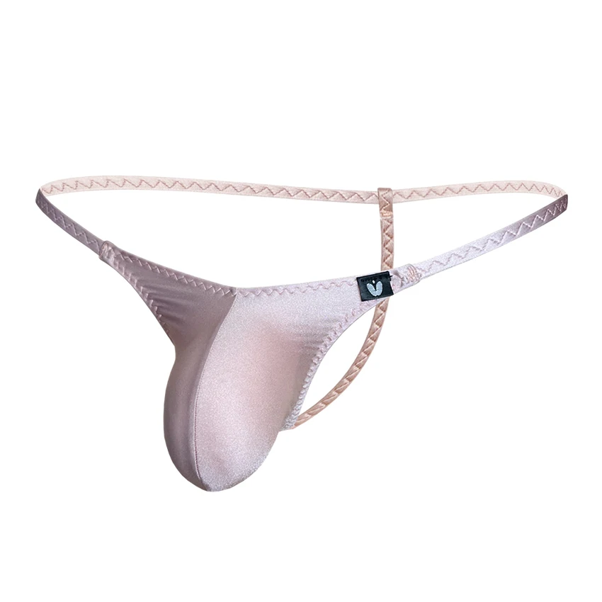 Sexy Men's G-Strings Underwear Elastic Pouch Gay Men Thong Briefs Comfortable Breathable Male Swimsuit Innerwear