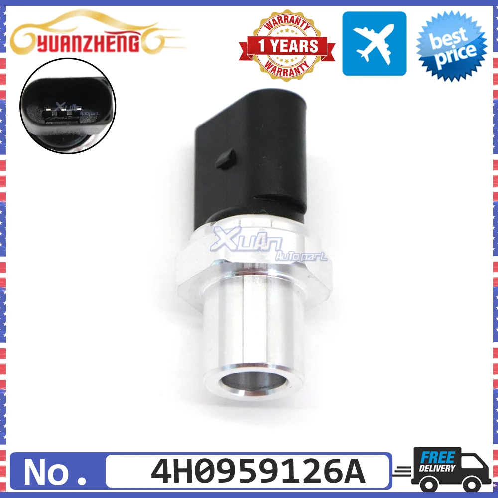 Car Accrssories 4H0959126A Air Conditioning Pressure Switch Pressure Sensor For Audi A3 A4 A5 A6 A7 Quattro Q5 S3 S5 4H0959126B