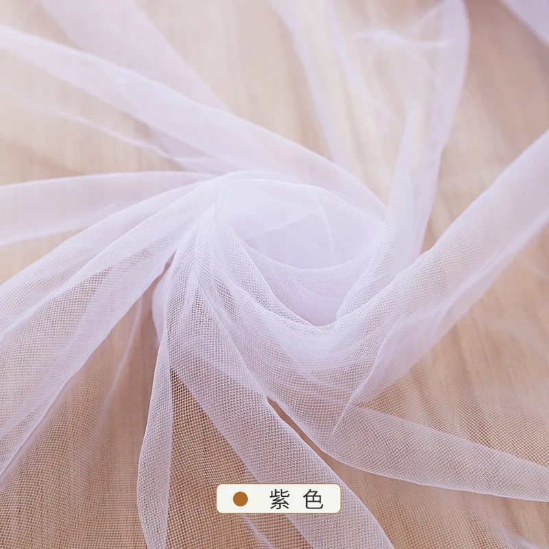 160x50/500cm Encrypt Soft Mesh Fabric For Wedding Dresses, Wedding Decorations, Gauze Curtains, Mosquito Nets DIY Skirt Fabrics