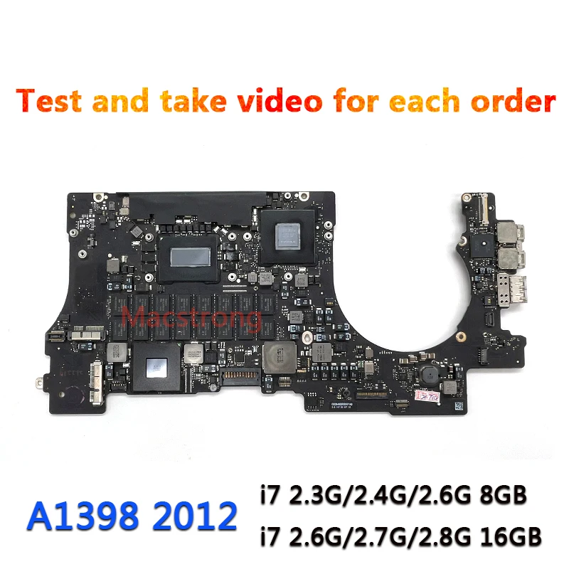 Original A1398 Motherboard 2012 for MacBook Retina 15