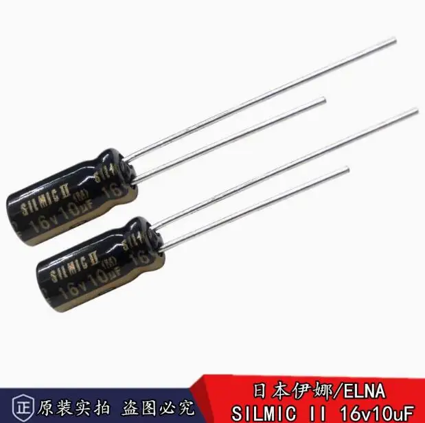 

30pcs/lot Original Japanese ELNA Rfs SILMIC II 16v 10uF Audio Fever Electrolytic Capacitor 5 * 11mm Free Shipping