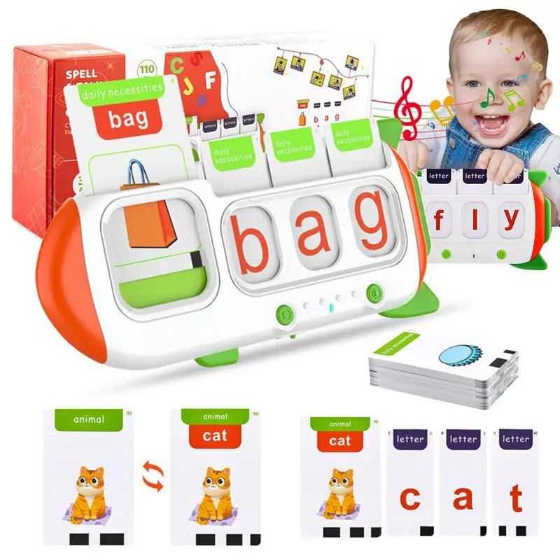 

Bilingual Early Education Machine English Talking Cards Educational Interactive Toy Pocket Speech Buddy With 162 Cards For Kids