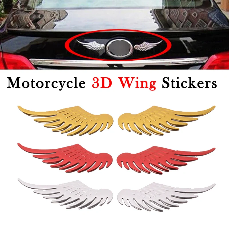 

3D Auto Motorcycle Waterproof Wing Stickers Tank Pad Emblem Fairing Decals For Honda Yamaha Kawasaki Suzuki Bmw Bike Suv Car