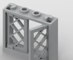 *Fenster 1x4x3 2.*10 Stück DIY-Erleuchtungsblock-Ziegelteil Nr. 60594+60607 Kompatibel mit anderen Baugruppenpartikeln