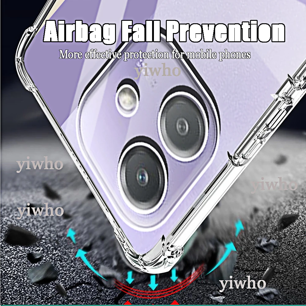 Shockproof Phone Case for Oppo A40 A60 A80 A3 4G 5G Transparent Clera Back Covers Clera for Oppo A79 A98 A58 A78 A38 Phonecases