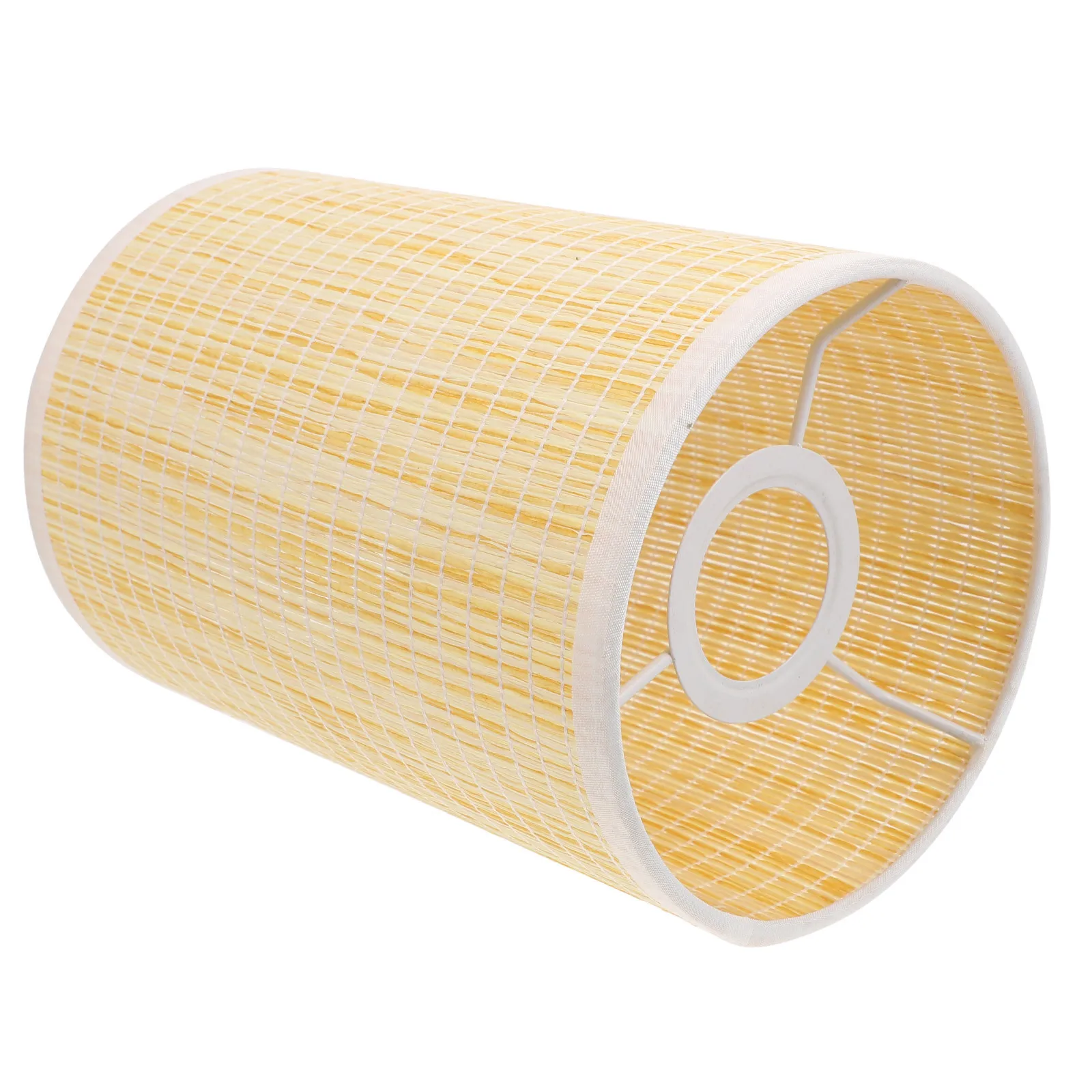 قلادة غطاء مصباح المنسوجة الروطان الخيزران غطاء خفيف ل E27 E14 ريفي سقف معلق تركيبات الزخرفية استبدال #5