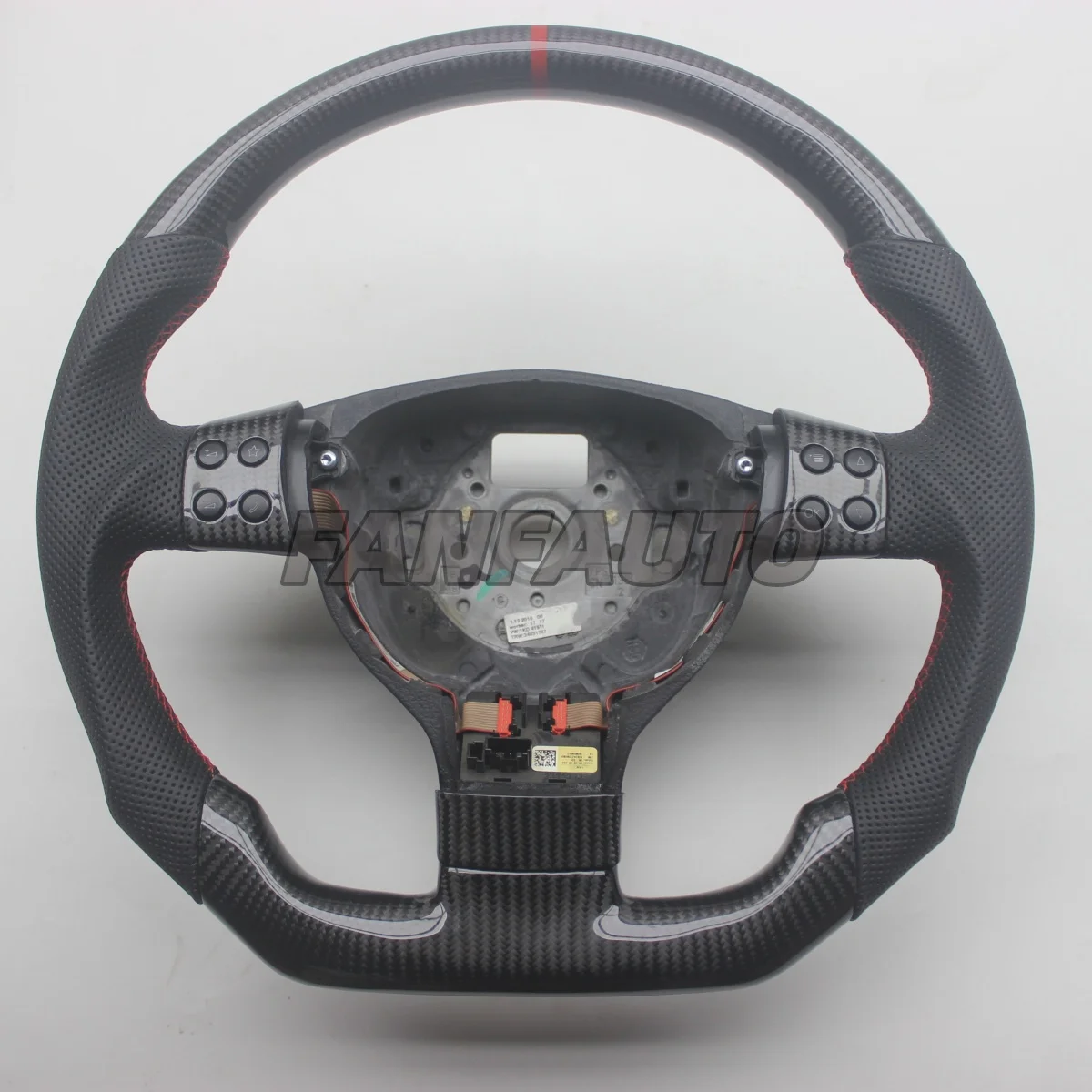 Custom Replacement Real Carbon Fiber Steering Wheel for VW Volkswagen Golf 5 Jetta Mk5 GTI R32 EOS Passat B6 Bora