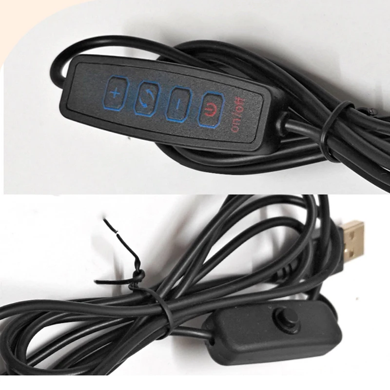 DC5V 3W5W10W LED Round Light Board with Switch Wire Night Light USB Computer Patch Panel Light for Wilderness Camping 3 Colors
