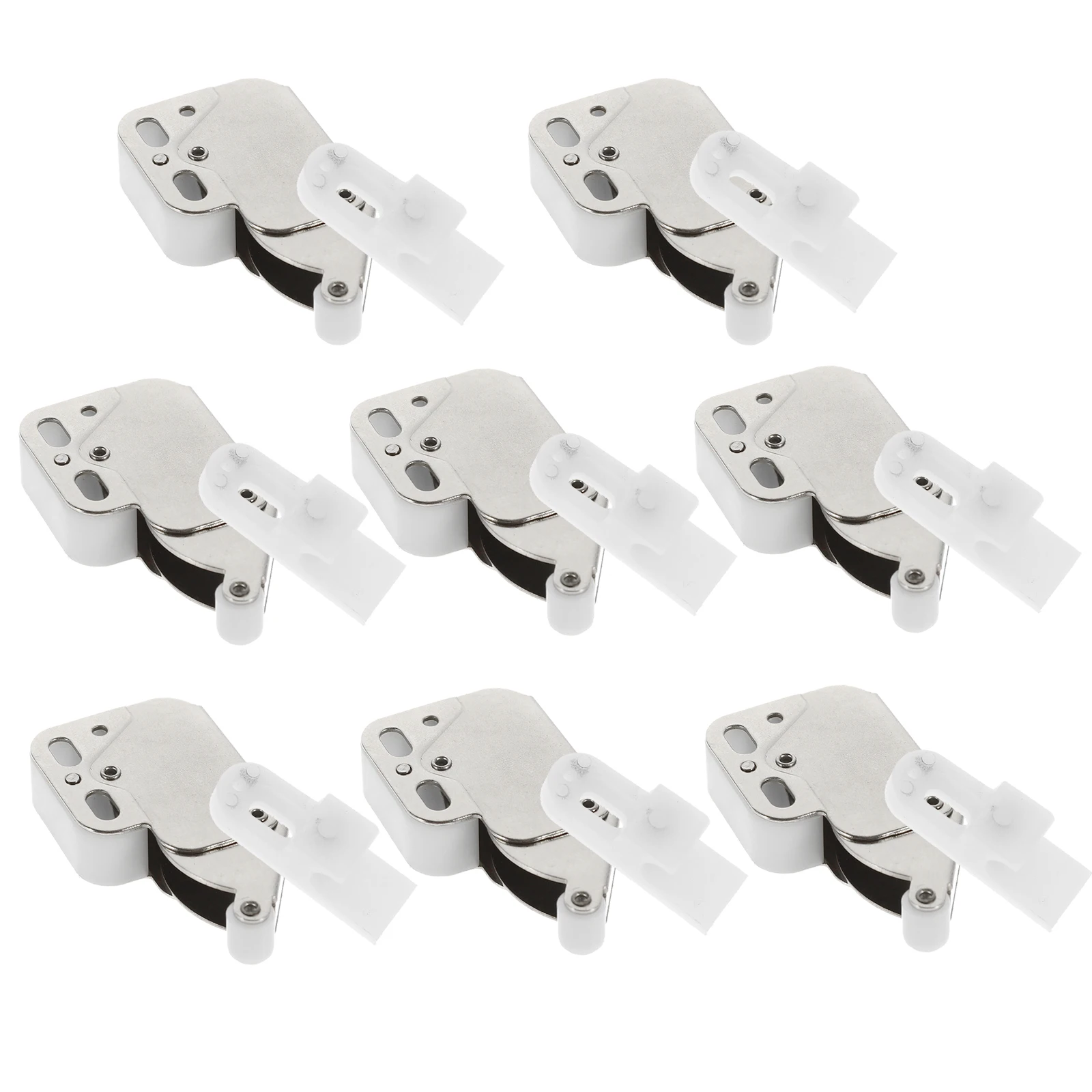 

8pcs Self-bombing Door Latch Lock Adjustable Cushioned Cabinet Bolt Durable Camper Closure Hardware for Kitchen Bathroom RV