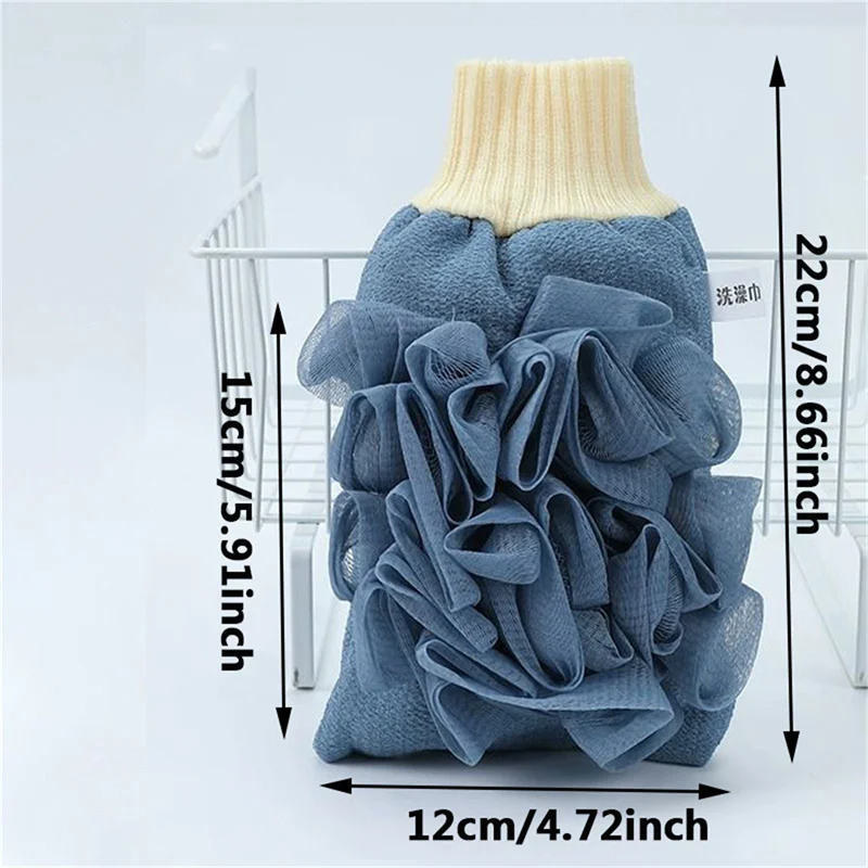 Two in one pull back towel, strong rub back, no need for people, shower towel, shower strip, shower flower