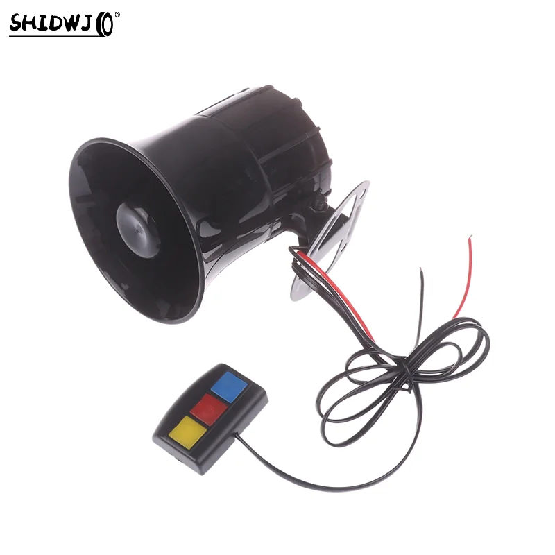 3 Tone 12V Sound Loud Car Horn Air Horn Car Loud Speaker Motorcycle Police Fire Siren Horn Speaker 115DB Visible