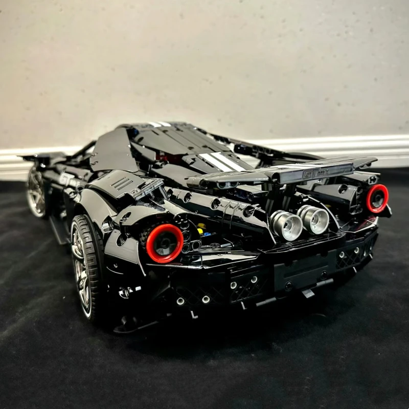 Bloques de construcción MOC MKI I GT40 para niños, juguete de ladrillos para armar coche deportivo de carreras de alta tecnología, color negro