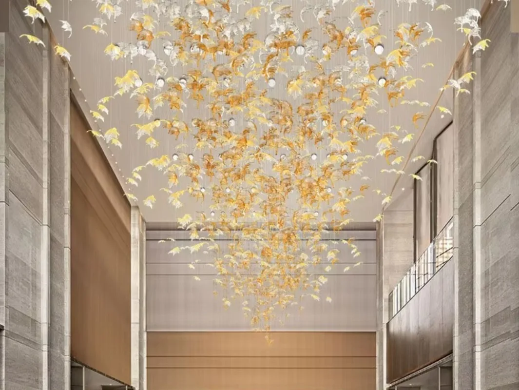 Unique Project Pendant Lamp Chandelier Crystal Different Design Living Hotel Hall Large Crystal Pendant Light
