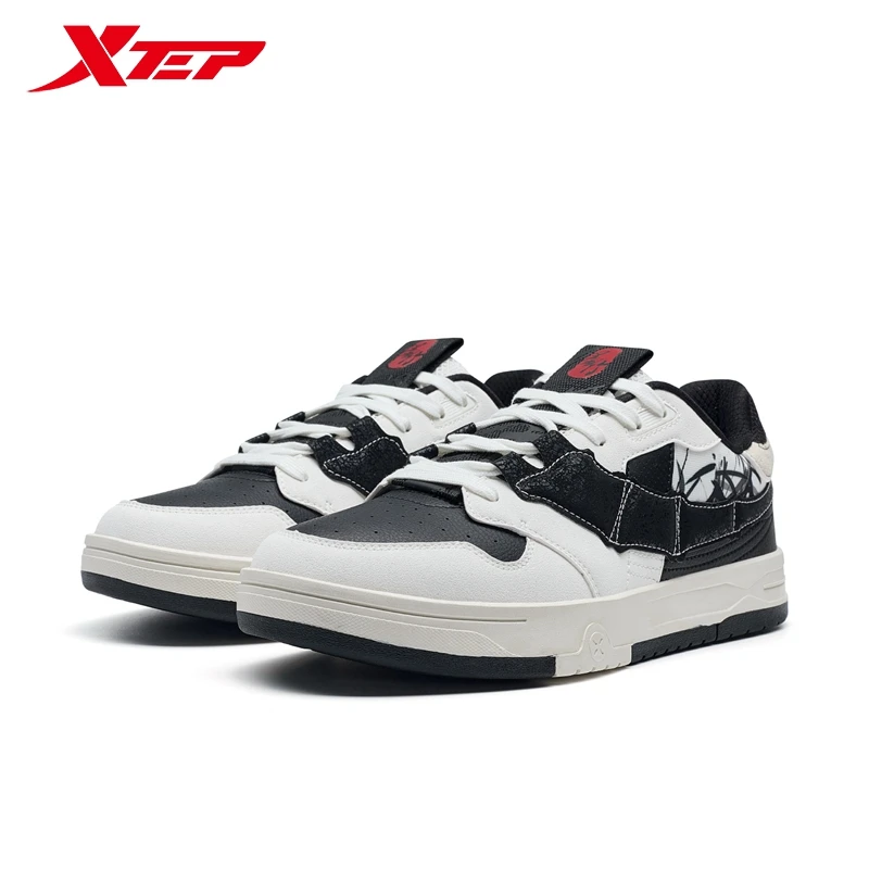 Xtep STEP-1 Skateboarding Shoes For Men 2024 Autumn Street Style Skate Shoes Durability  Comfortable Sneakers 976319310043