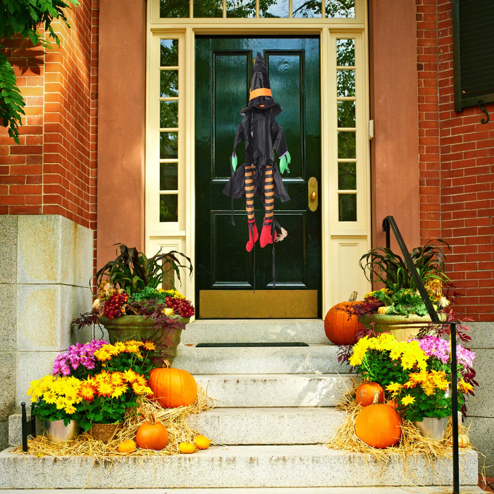 

Cute Witch Decor Halloween Theme Party Supplies Durable Practical Garden Statue Decoration Outdoor nament Cartoon Festive