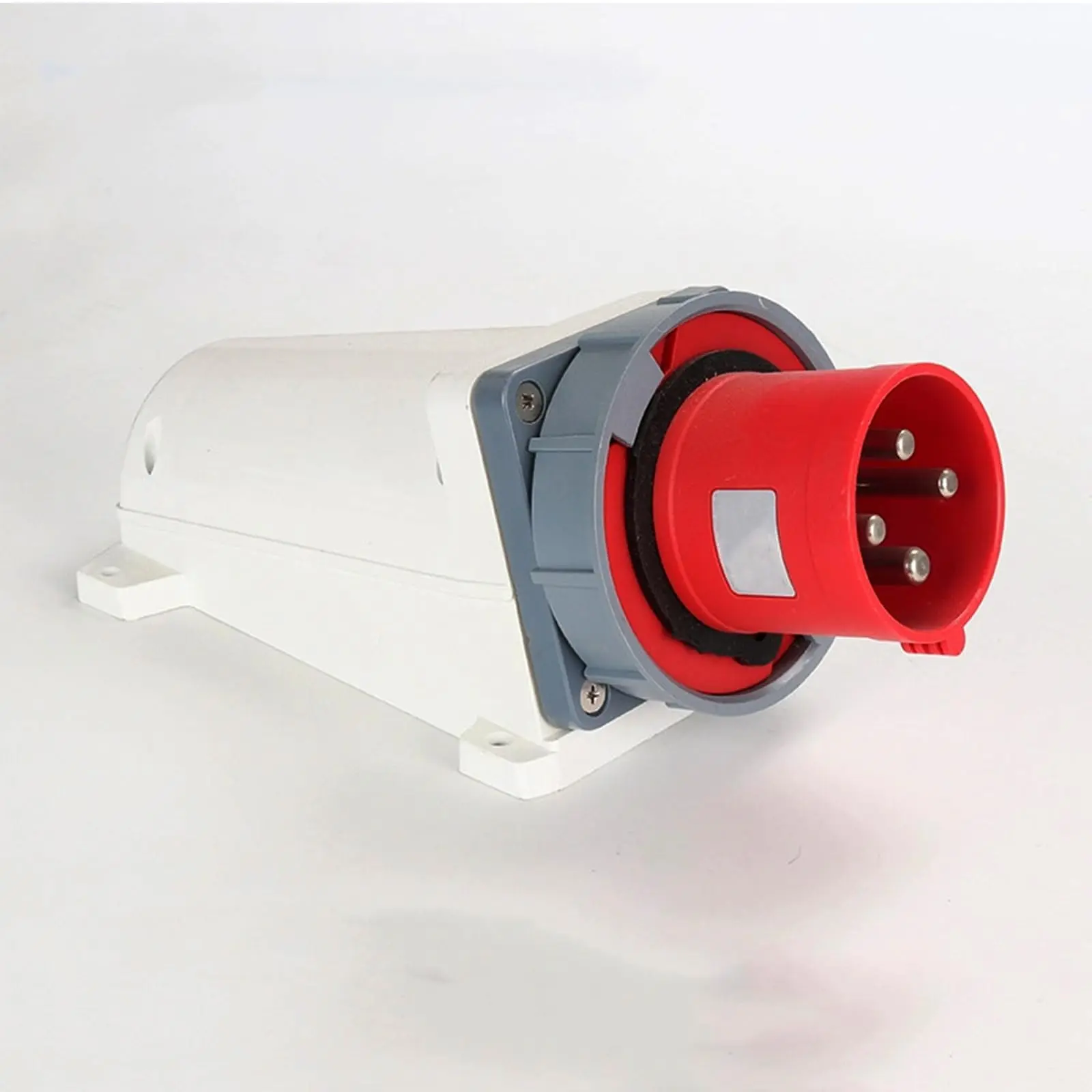 IEC60309 125A 4 Pin CEE IP67 Waterproof Flame Retardant Reverse Mount Surface Mount Socket Industrial Connector 415V 3P+E