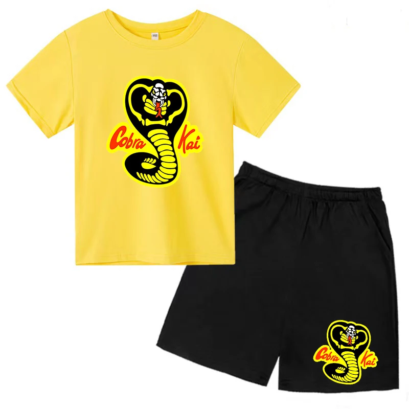 Children\'s Wear Viper Cobra Kai T-shirt Cotton Crewneck Casual Top and Shorts Boy Girl Baby Teen Charming Fun Fashion Clothing