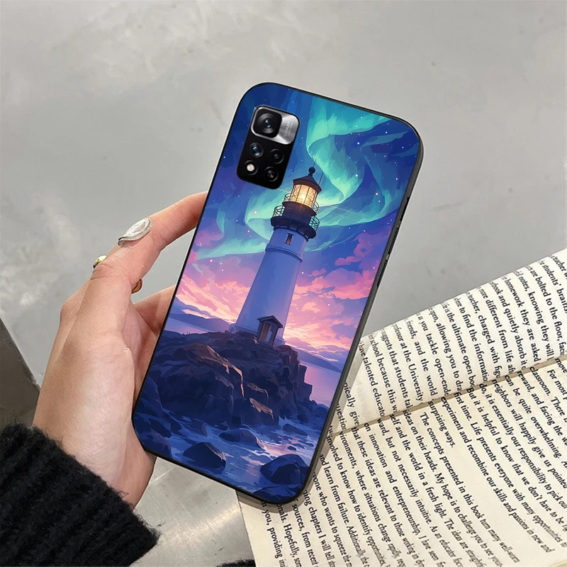 

Phone Case For Xiaomi Redmi note 14 Pro 14 13 12 11 10 Pro 14S 12S 11S Redmi 14C 13C 10 Lighthouse