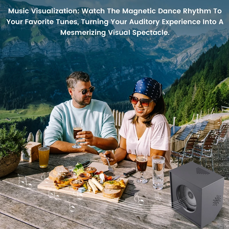 Magnetic Rhythm Ambient Light Sound Portable Magnetic Pickup Sound Visualization Magnetic Rhythm For Home