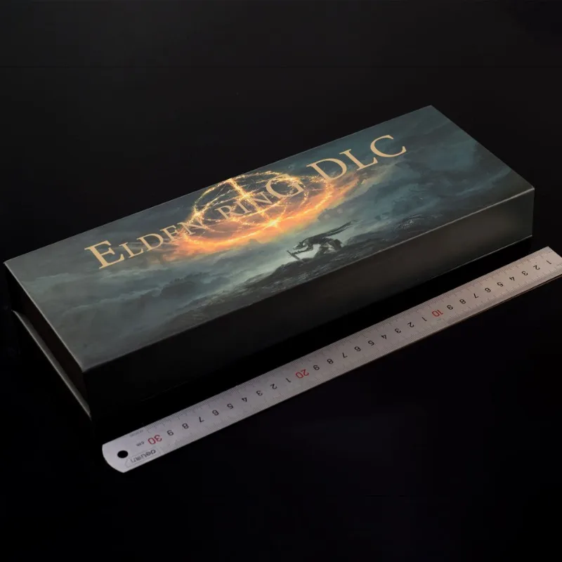 30cm elementos periféricos de jogo lua escura mais grande espada metal artesanato armas modelo colecionável ornamentos de mesa brinquedo seguro menino