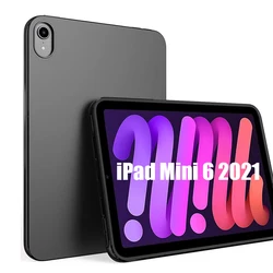 Etui na Tablet do ipada Mini 6 2021 A2568 zginalny miękki silikon TPU ochronna powłoka odporna na wstrząsy Tablet pokrywa dla iPad mini 6 gen