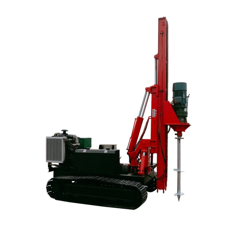 High Quality Water Well Drilling Machine For Sale Electric Borehole Drilling Rig Hydraulic Guardrail Pile Driver