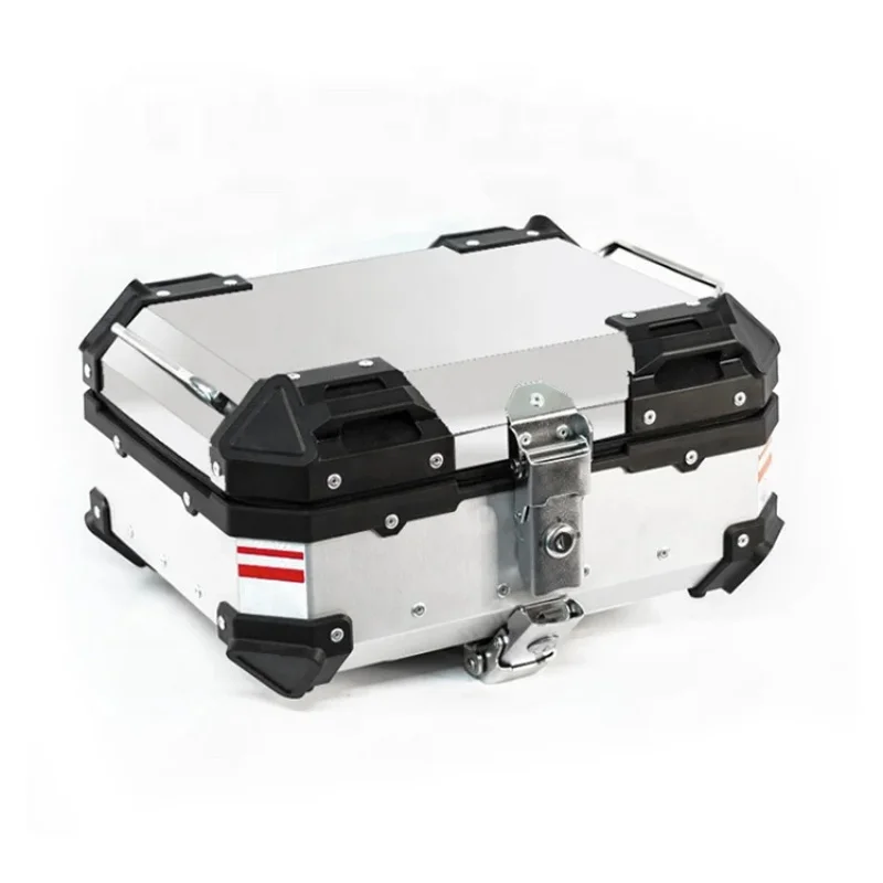 Factory Hot Selling 22L Silver Aluminum Alloy Motorcycle Tail Box