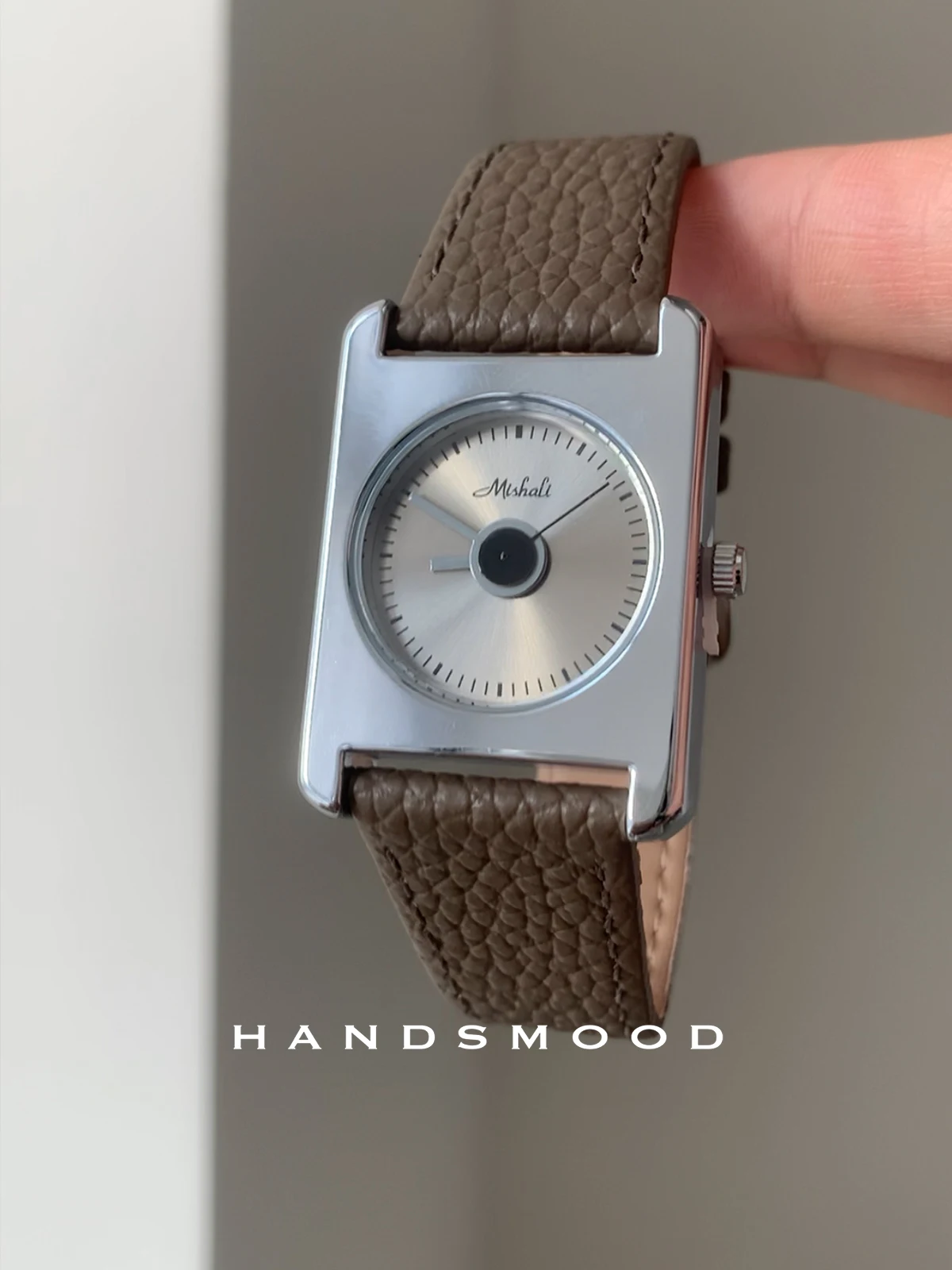 

Litchi leather strap square minimalist design women's watch fashionable and elegant women's watch gift for girlfriend