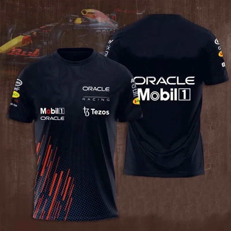 F1 레이스 3D 프린트 반팔 티셔츠, 남녀공용, 루즈하고 통기성, 빠른 건조, 오버사이즈 셔츠, 캐주얼 스포츠 탑 