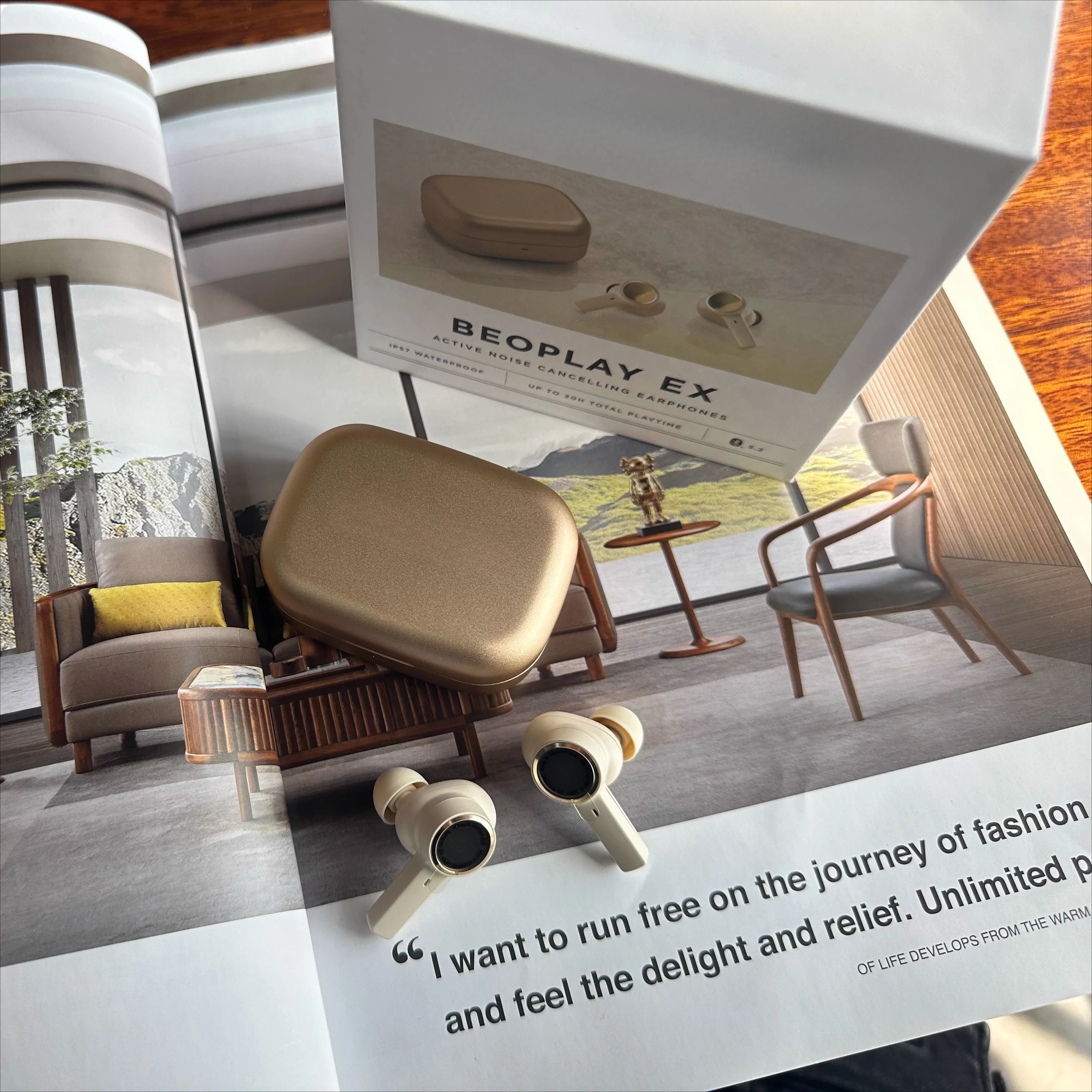 

Беспроводные наушники Beoplay EX 2026 с активным шумоподавлением, водонепроницаемые, с ультрадолгим временем автономной работы