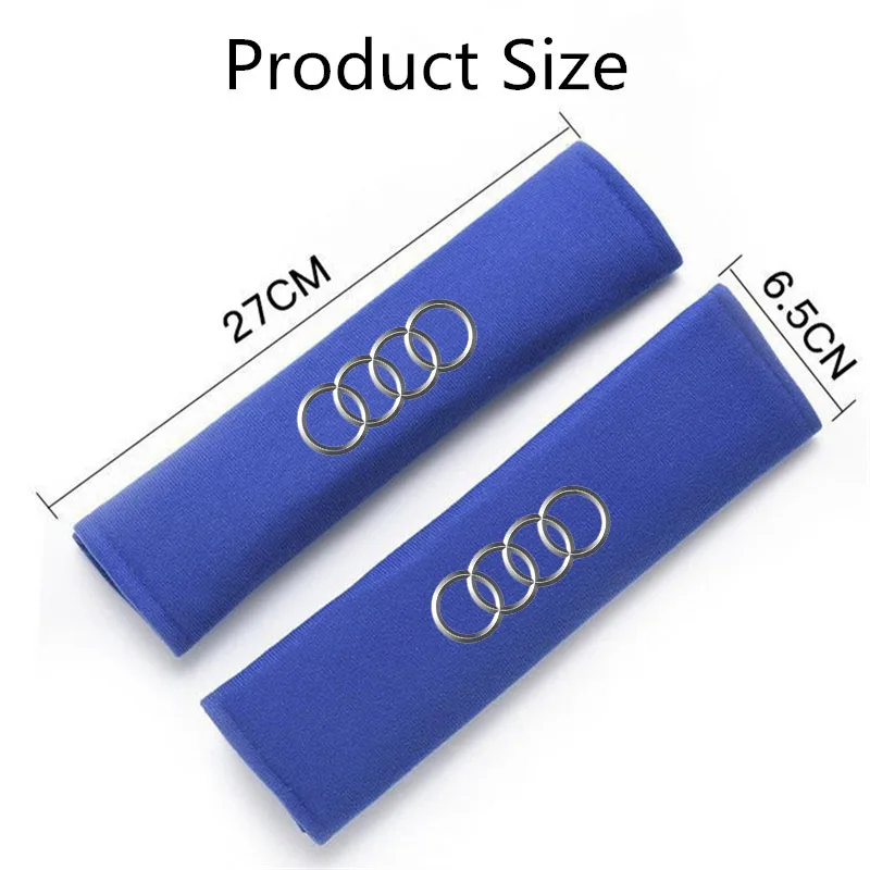2Pcs High Quality Car Seat Belt Protection Shoulder Pad Cover For Audi Sline A3 A4 A5 A6 A7 A8 Q3 Q7 Q5 Q8 Car Accessories view 2