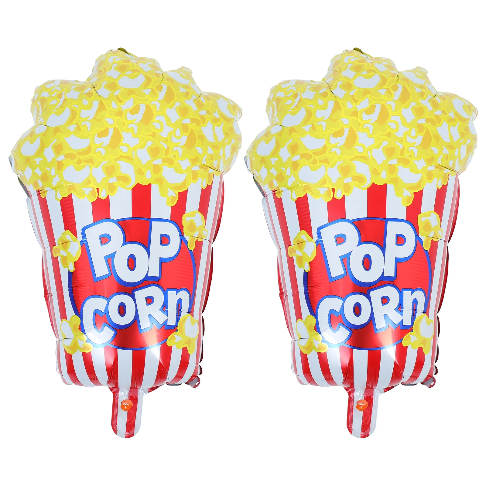 

2Pcs Large Popcorn Balloon Foil Popcorn Party Decorations Movie Night Birthday Carnival Theme Supplies Halloween Ballons