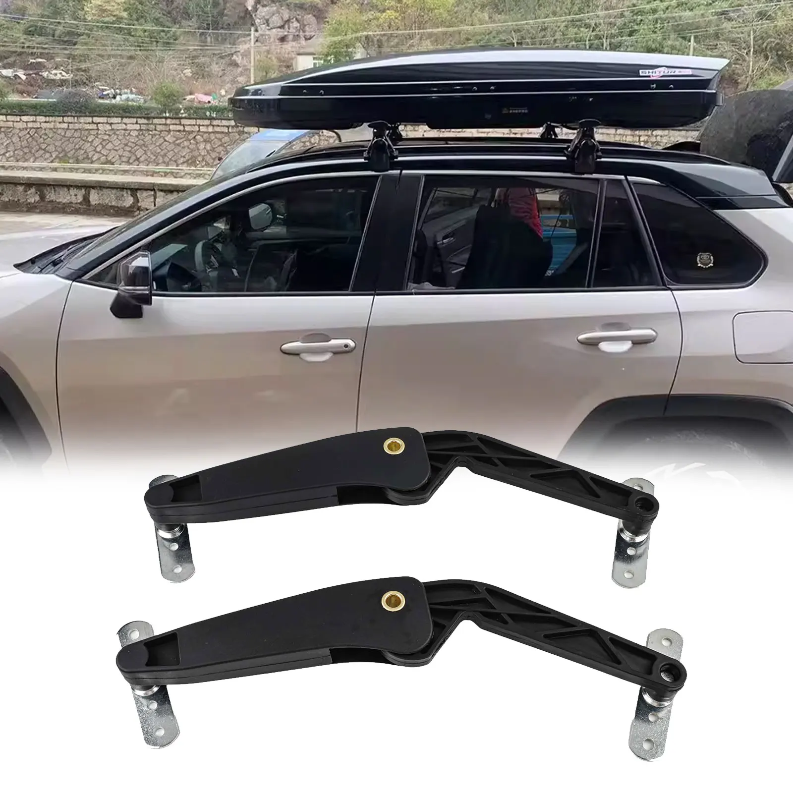 2pcs Roof Box Support Arm Roof Box Support Bracket Shock-Proof Vehicle Luggage Holder Car Roof Box Lid Support Arms