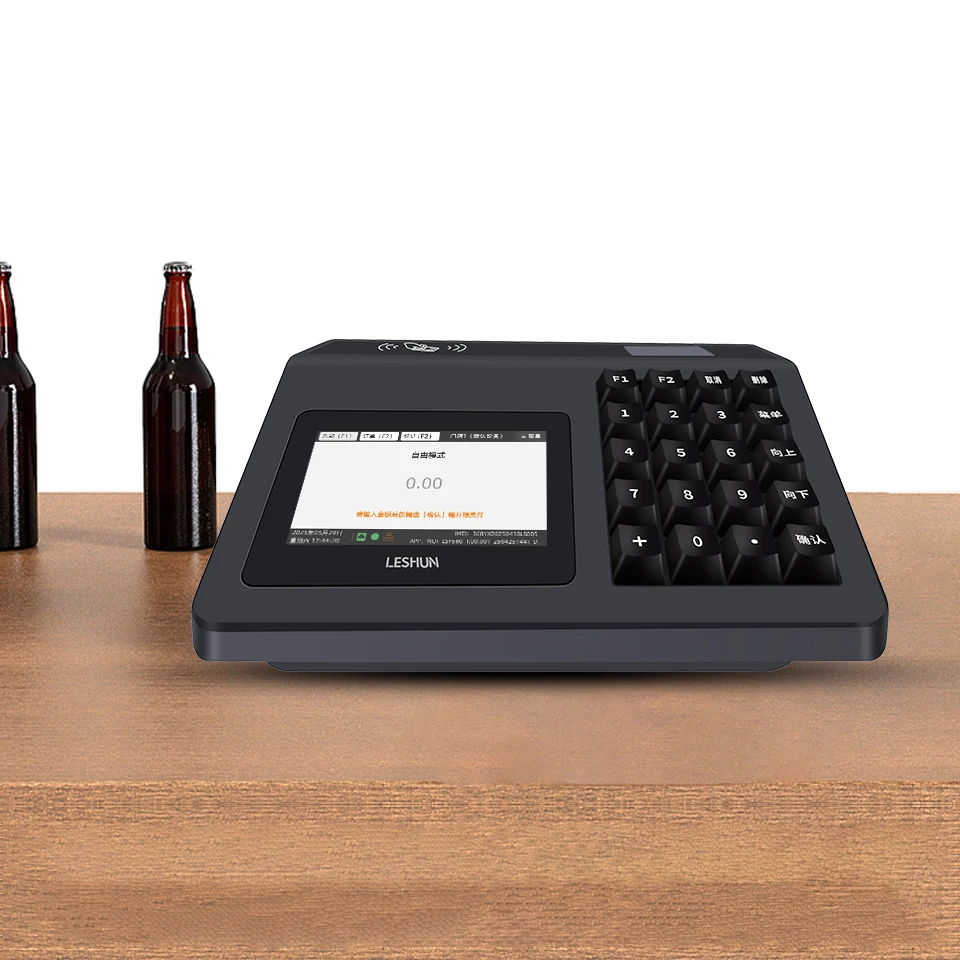 Free SDK Android Indoor Cash Register Kiosk POS Machine with QR Code & NFC Support 2GB DDR3 RAM 1280x800 Resolution
