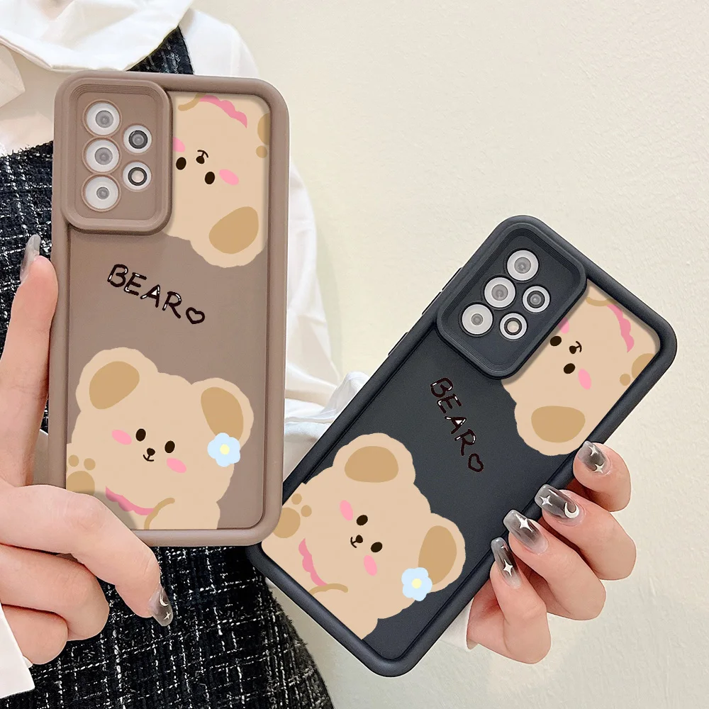 Чехол с молочным чаем для Samsung S24 Ultra S23 Plus S20 S21 FE Cover A54 A55 A53 A52 A13 A14 5G A05 A51 A34 A32 A24 A23 A21S A12 A04