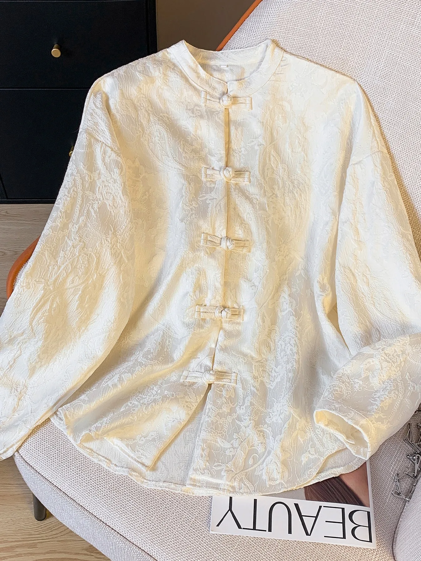 เสื้อเชิ้ตผู้หญิงแขนยาวสไตล์จี - Street Fashion In Chinese บทวิจารณ์และราคา