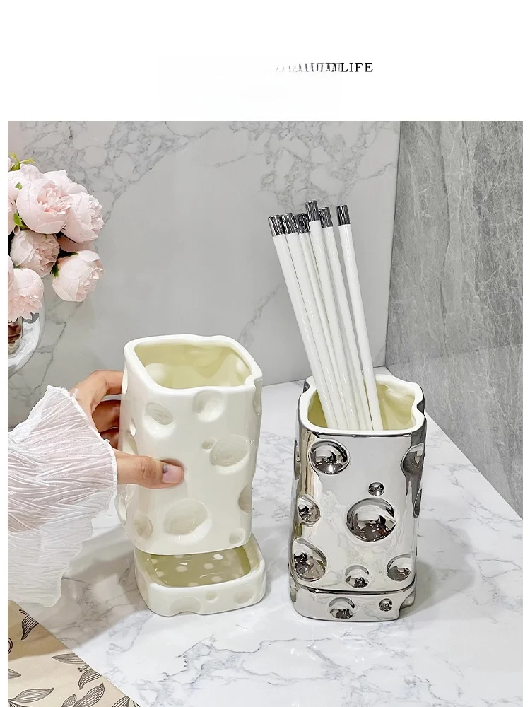 

Креативный круглый держатель для палочек для еды Tlife Rain Elephant, коробка для хранения палочек, декор для дома и рабочего стола