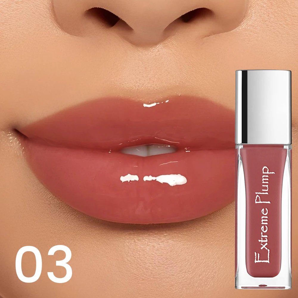 Waterproof Lip Gloss - Hydrating Mirror Finish, Sweat-Proof, Ideal for Daily Use & Holiday Gifts.