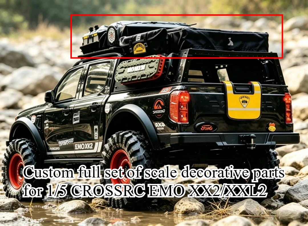 Custom Designed Full Simulated Decorative Parts For CROSSRC EMO XX2 XXL2 1/5 RC Crawler Scale Styling Exterior Tuning Mod Parts