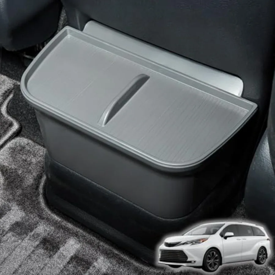 

Мусорное ведро для автомобиля Toyota Sienna 2021-2025 2026, для второго ряда, в подстаканник, с крышкой