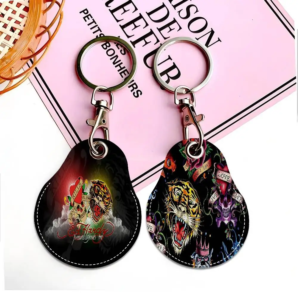 E-Ed H-Hardy الوشم النمر بولي Card حامل بطاقة المفاتيح حلقة رئيسية قفل الباب الوصول العلامات بطاقة حافظة المفاتيح بطاقة الوصول مفتاح العلامة الدائري #3