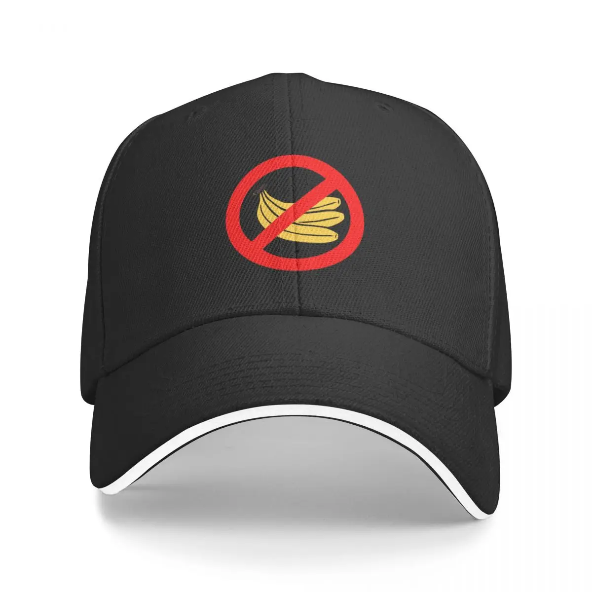 No Bananas on Boat Banana Hater Fishermen Superstition Shirt Funny Baseball Cap black Golf Men Women's