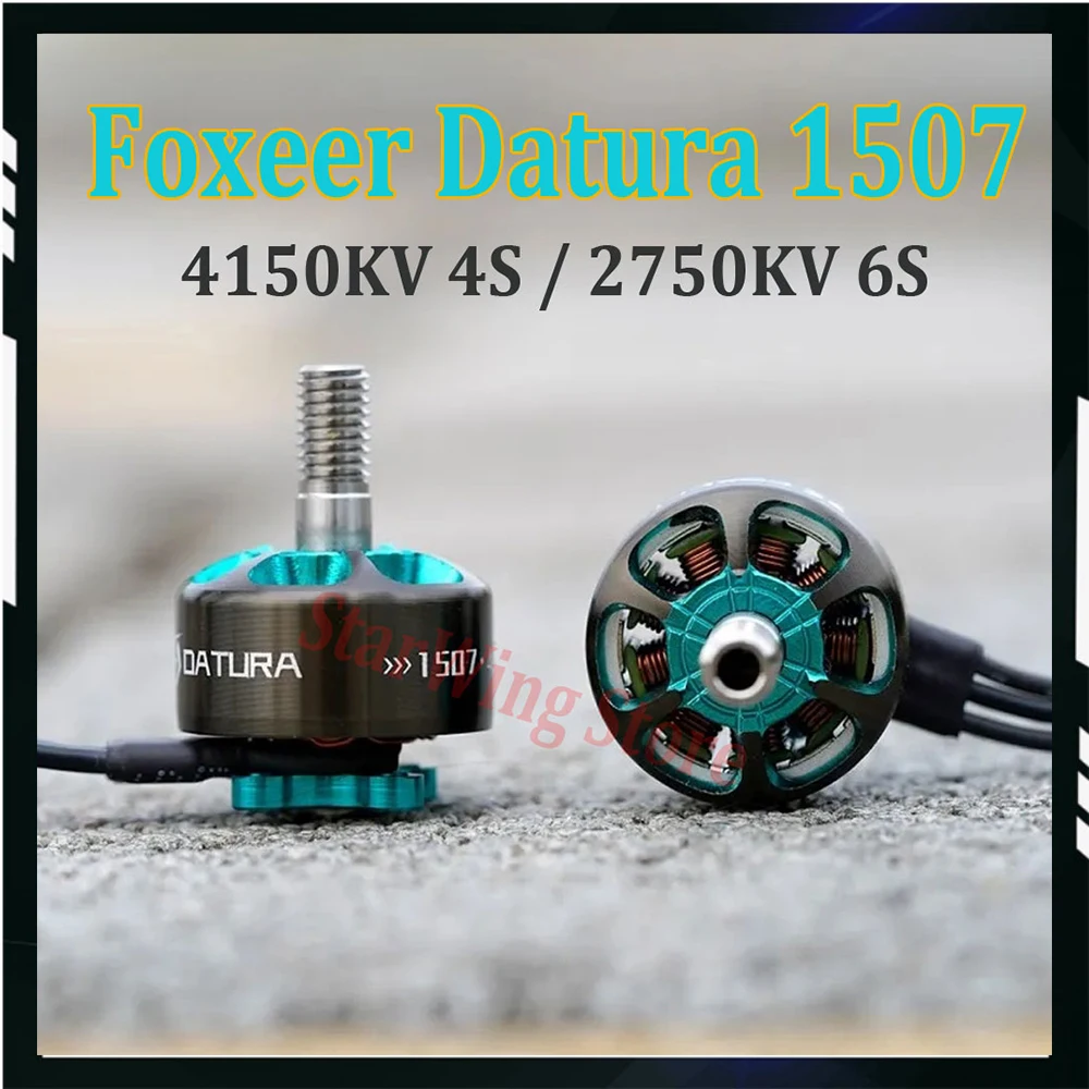 Foxeer Datura 1507 M5 FPV Motor 4150KV 4S 2750KV 6S for Compatible 3-5inch Propeller for RC FPV Freestyle Cinewhoop Ducted Drone