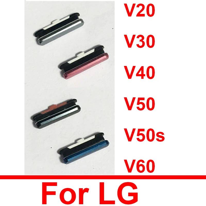 Power Volume Side Buttons For LG V20 F800 V30 H930 V35 V40 V50 V500 V50S V60 V600 On Off Power Volume Small Side Keys Parts