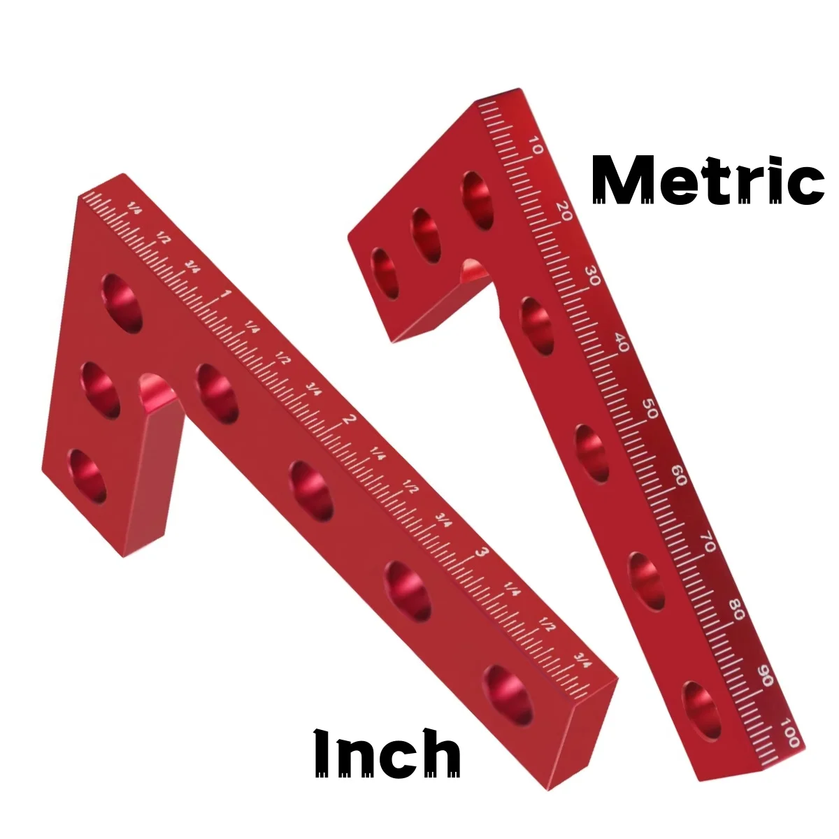 مسطرة زاوية قائمة مربعة L عالية الدقة متخصصة في مربع سبائك تأطير الألومنيوم لأداة قياس التخطيط