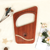 Lyre Harp 21 Strings Lyre Portable Hand Carry On Lyre Harp Piano Stringed Musical Instrument With Tuning Wrench