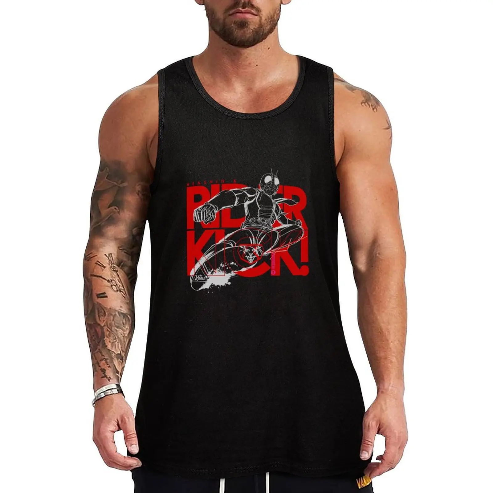 

Hen-Shin & Rider Kick! Tank Top Vest gym clothing Sleeveless top