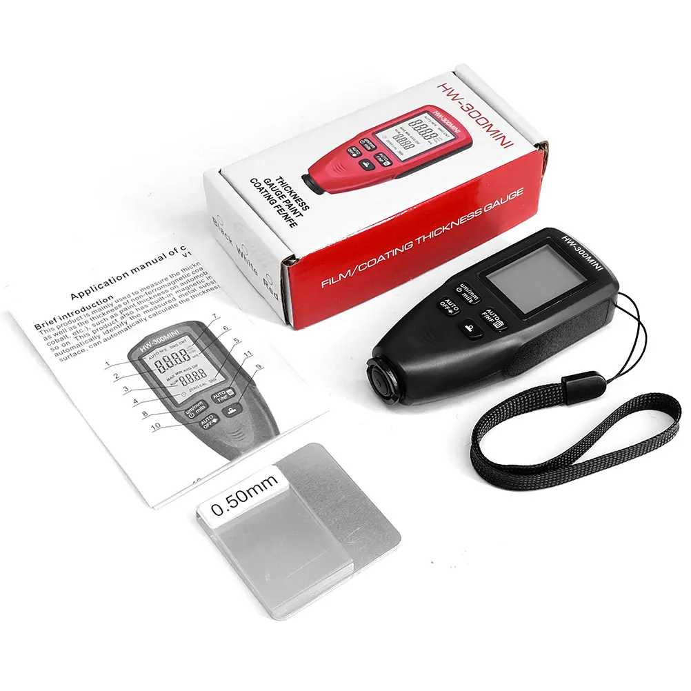 

Digital Coating Thickness Gauge Automotive Paint Depth Meter Metal Plating Portable High Precision Tool Abs Shell Car Paint